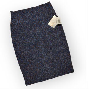 Circle print pencil skirt